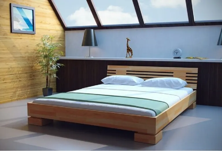Solid wood bed frame models